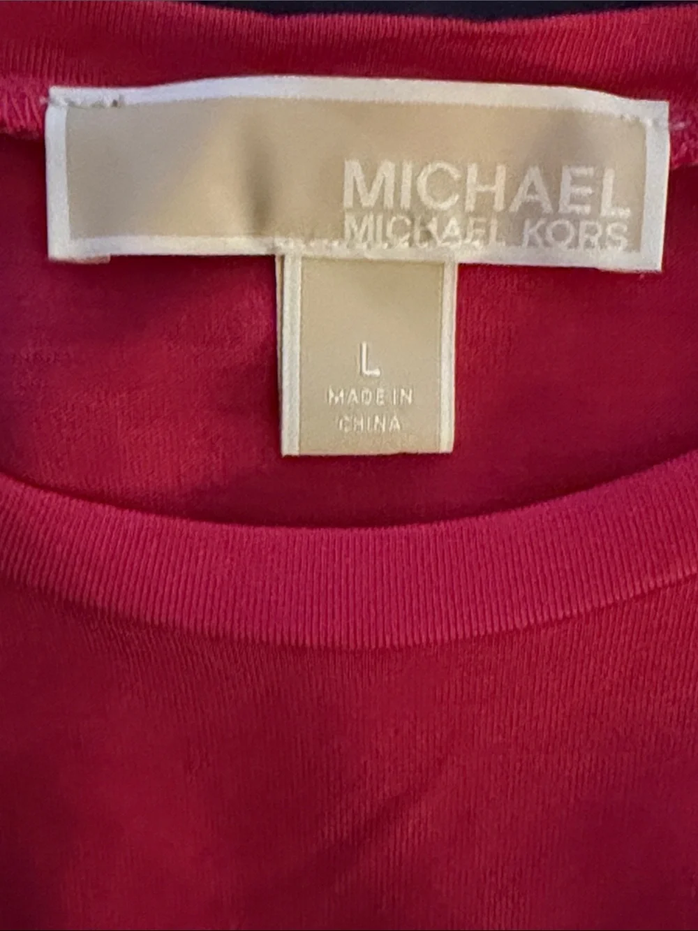 Michael Kors Hot Pink Layered Hem Sleeveless Top